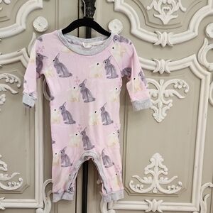 Peter Alexander Baby Girl Bunny Print Pajamas Size 6 - 12 Months
